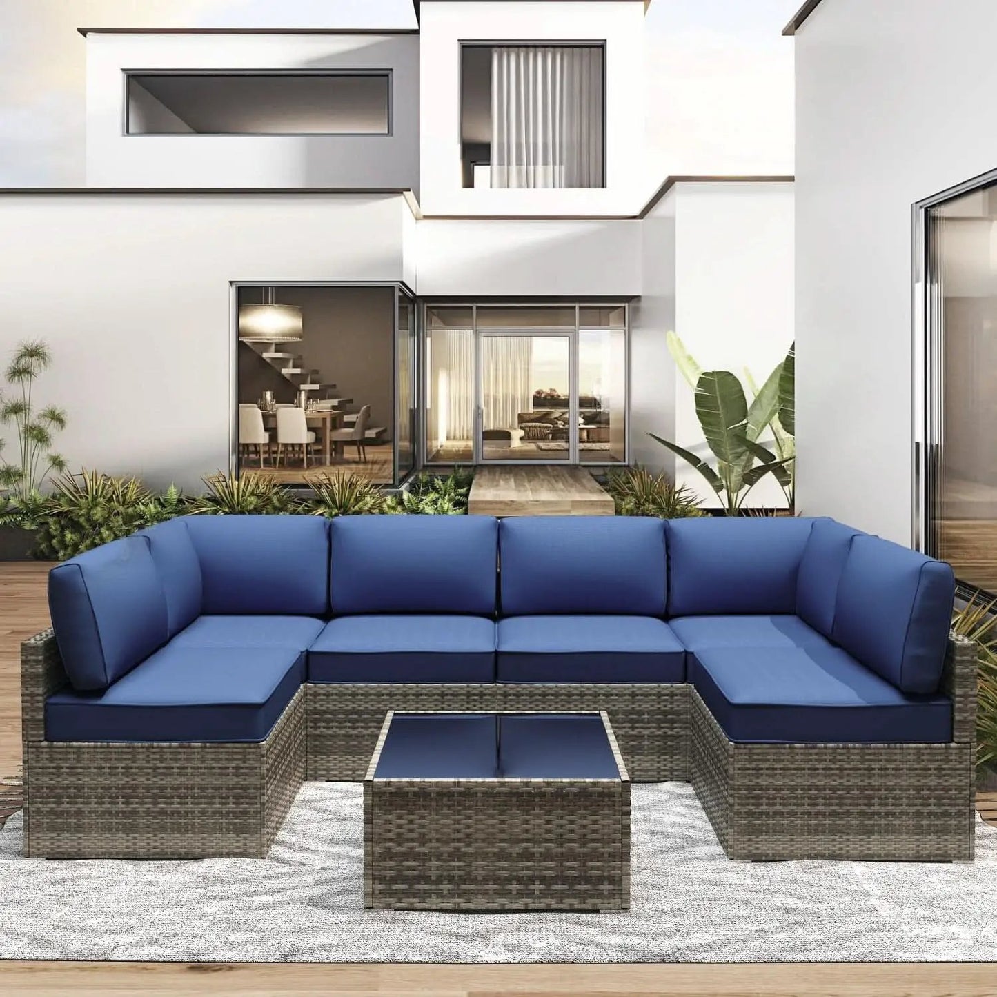 Water-Resistant Outdoor Cushions for Patio Furniture Sets from PriceLows™