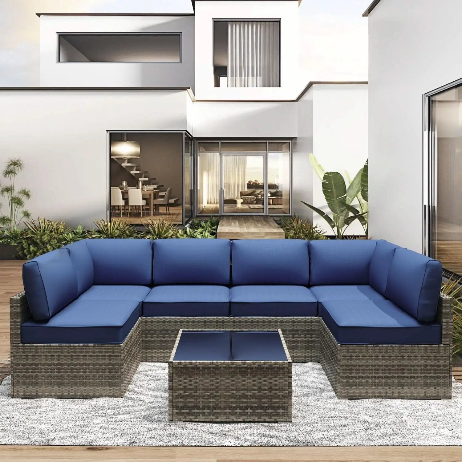 Water-Resistant Outdoor Cushions for Patio Furniture Sets from PriceLows™