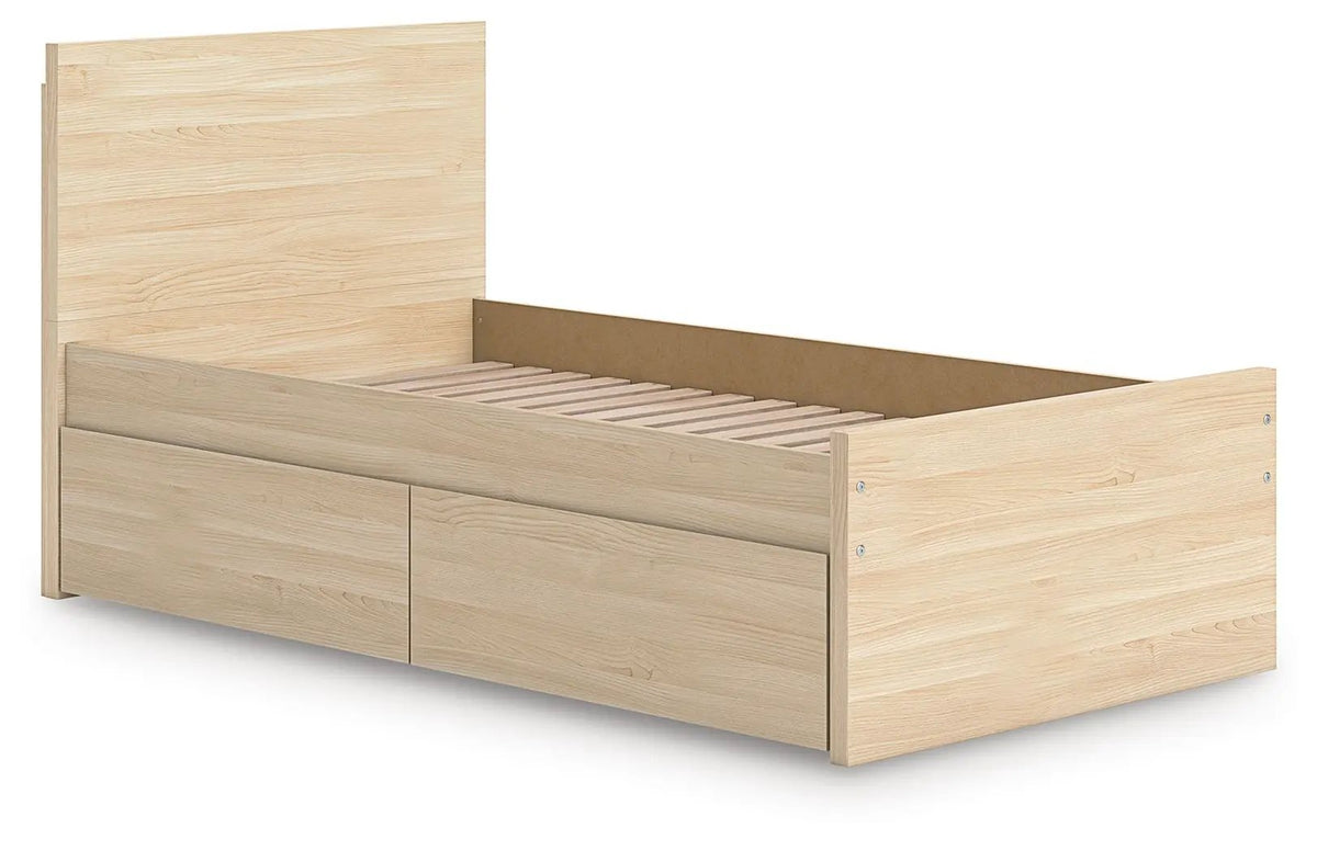 Onita Panel Platform Bed | Minimal Design | Ultra-Clean Lines | Easy-Elegant Solid Finish