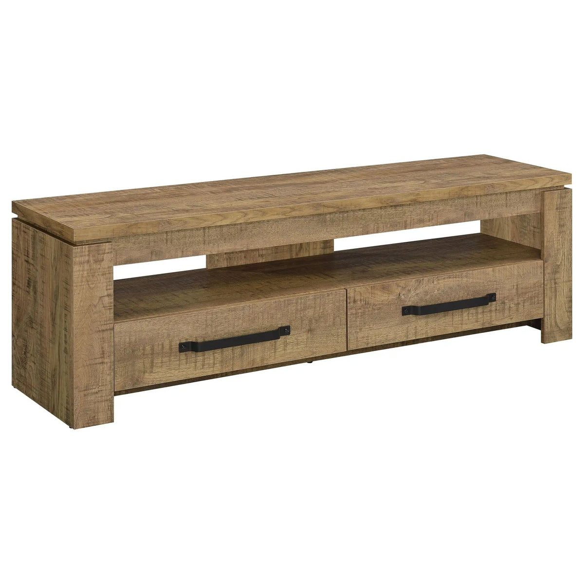 Elkton 2-drawer Engineered Wood 59-inch TV Stand Mango | 59 x 15.5 x 19.75 in | Engineered Wood | Living Room