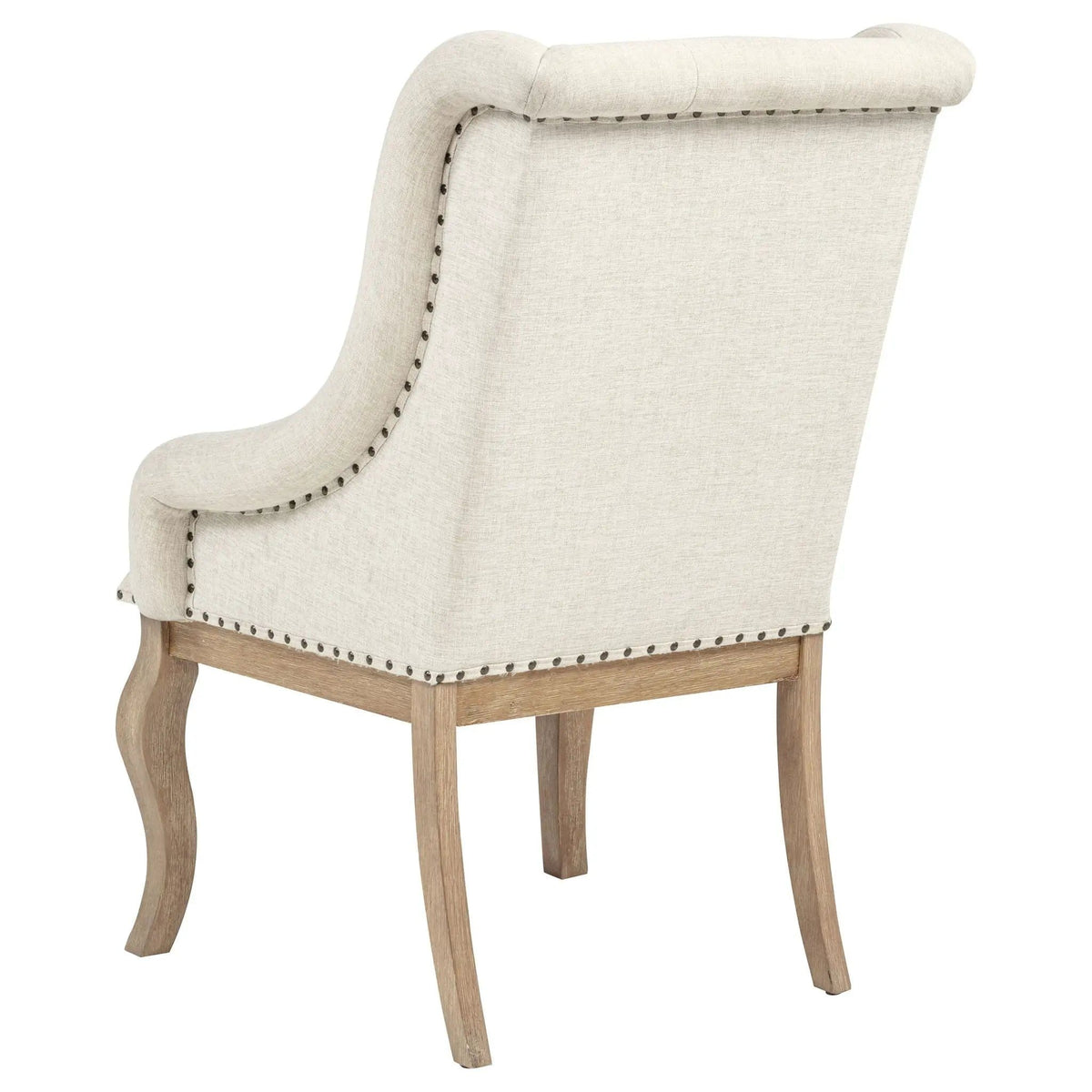 Brockway Upholstered Arm Chair Barley Brown (Set of 2) | 26.5 x 30 x 43.25 in | Wood | Living Room