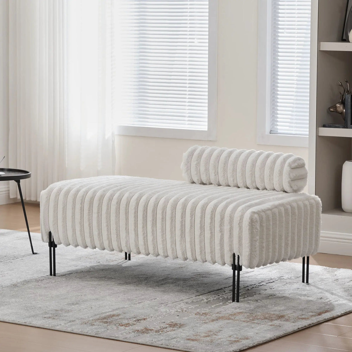 Mini Loveseat | Adjustable Backrest | Soft Upholstery | Sleek Elegant Design
