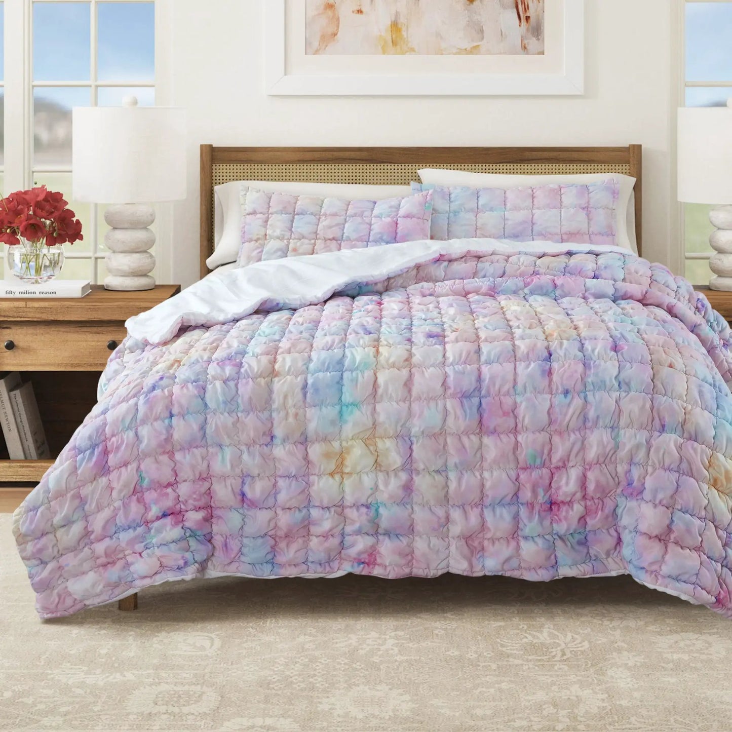 Puff Marshmallow Texture Quilt Set - Marshmallow Collection from PriceLows™