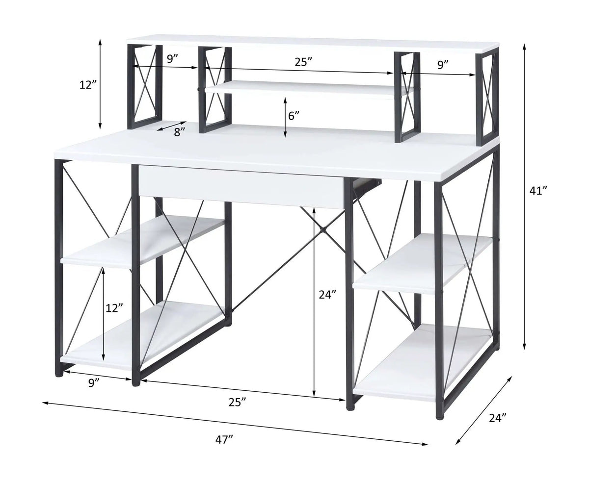 Writing Desk | Spacious Drawer | Eight Compartments | Three Finishes