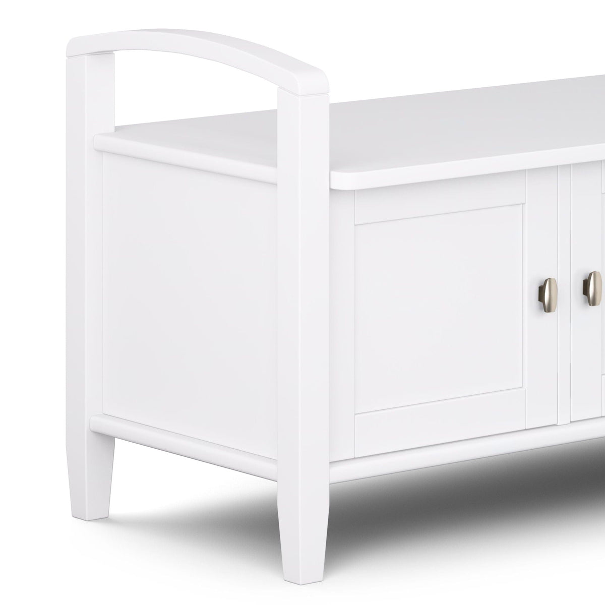 Warm Shaker Handcrafted Entryway Storage Bench | 2 Pieces | Solid Wood | Home
