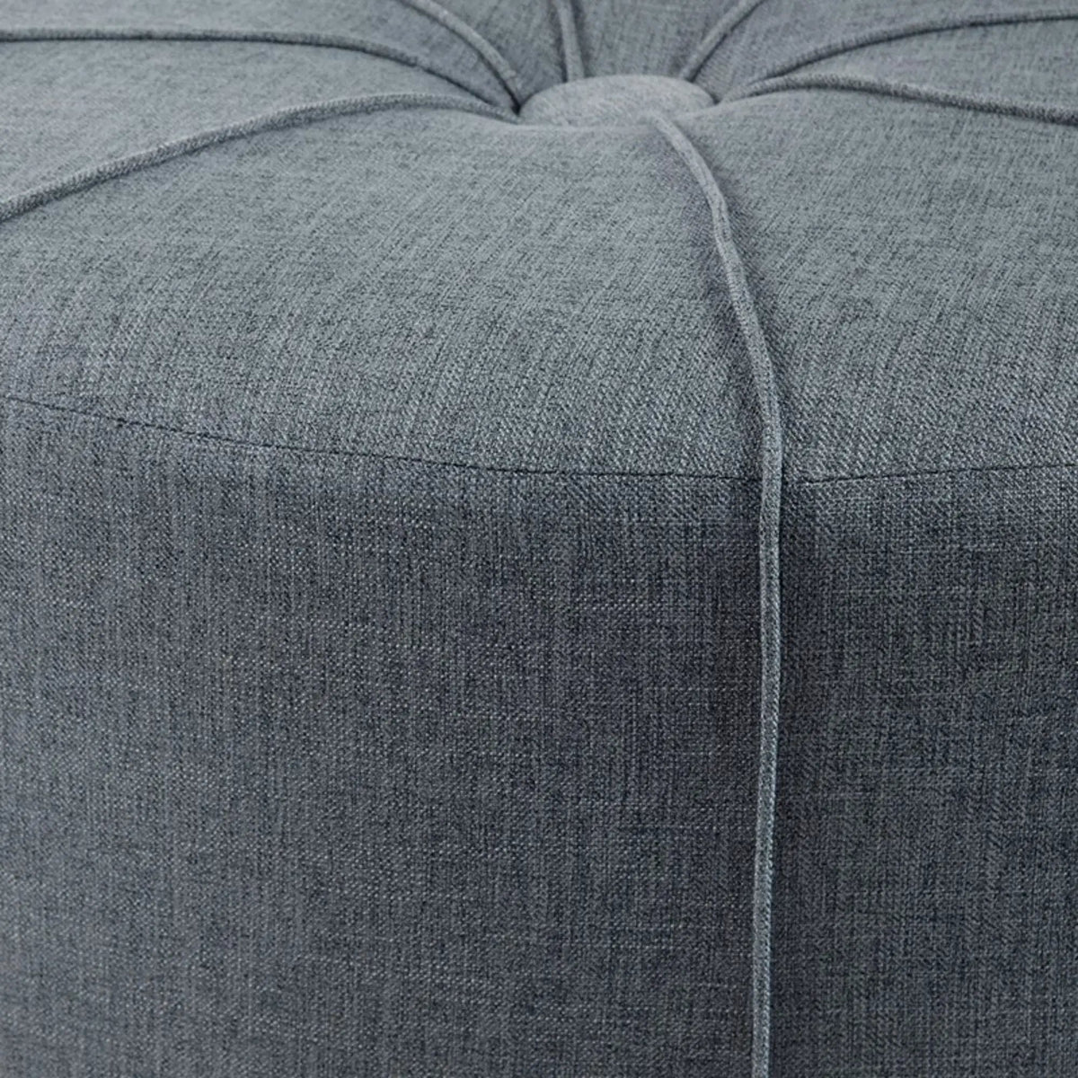 Large Cocktail Ottoman | Modern Style | Button Tufted Top | 48.5 Inch Length