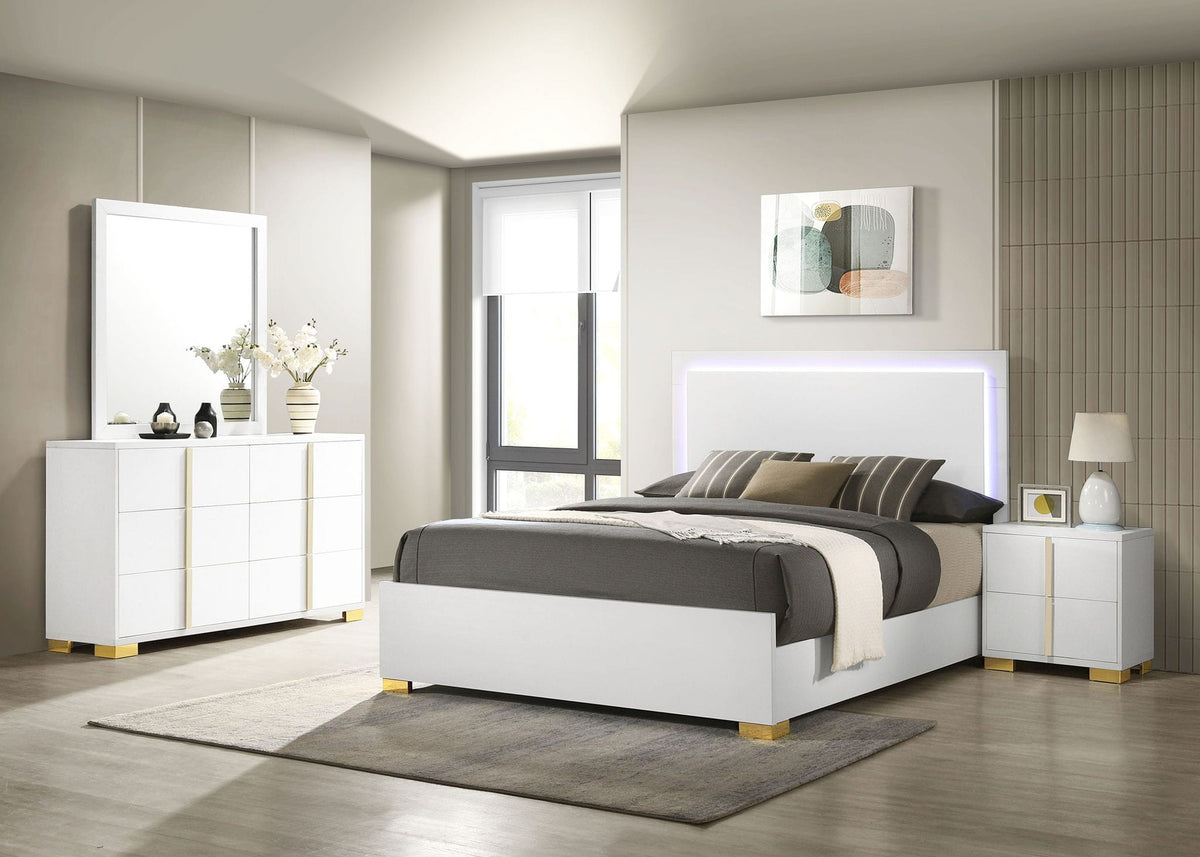 Marceline 4-piece Eastern King Bedroom Set | 4-Piece Set | Bedroom Furniture | White