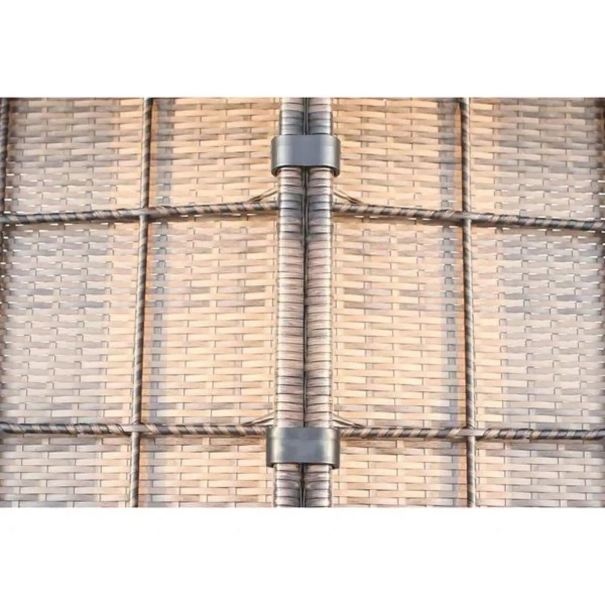Outdoor Rattan Sectional Set | Half-Round HDPE Wicker | Rustproof Aluminum Frame | Fully Assembled