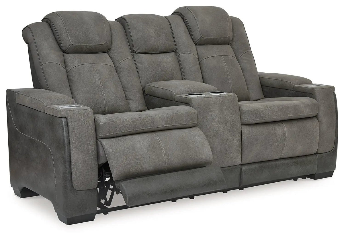 Next-Gen Durapella Power Reclining Loveseat | Two-Tone Upholstery | Water-Repellent | 75 Inch Length