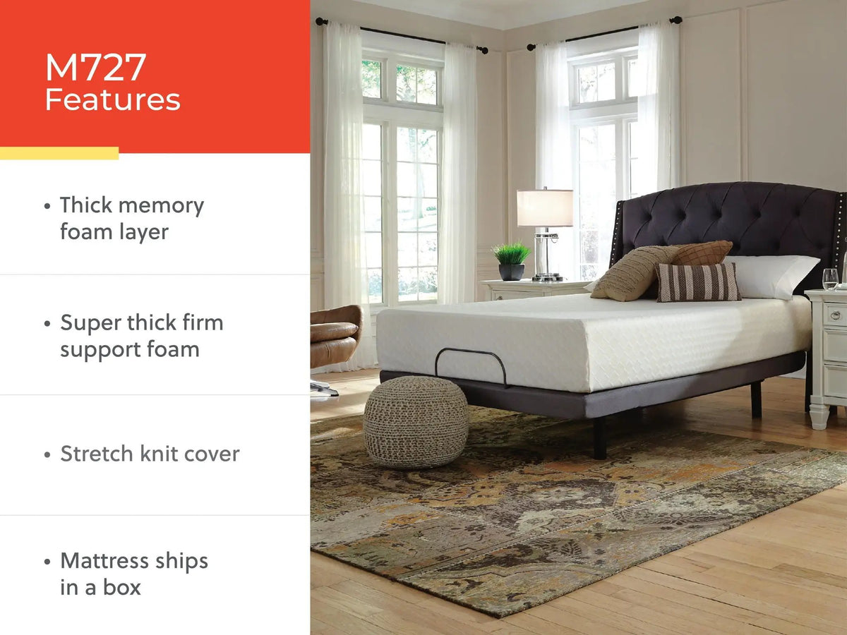 Chime 12 Inch Memory Foam Mattress | Thick Memory Foam Layer | Pressure Relief | Twin Size