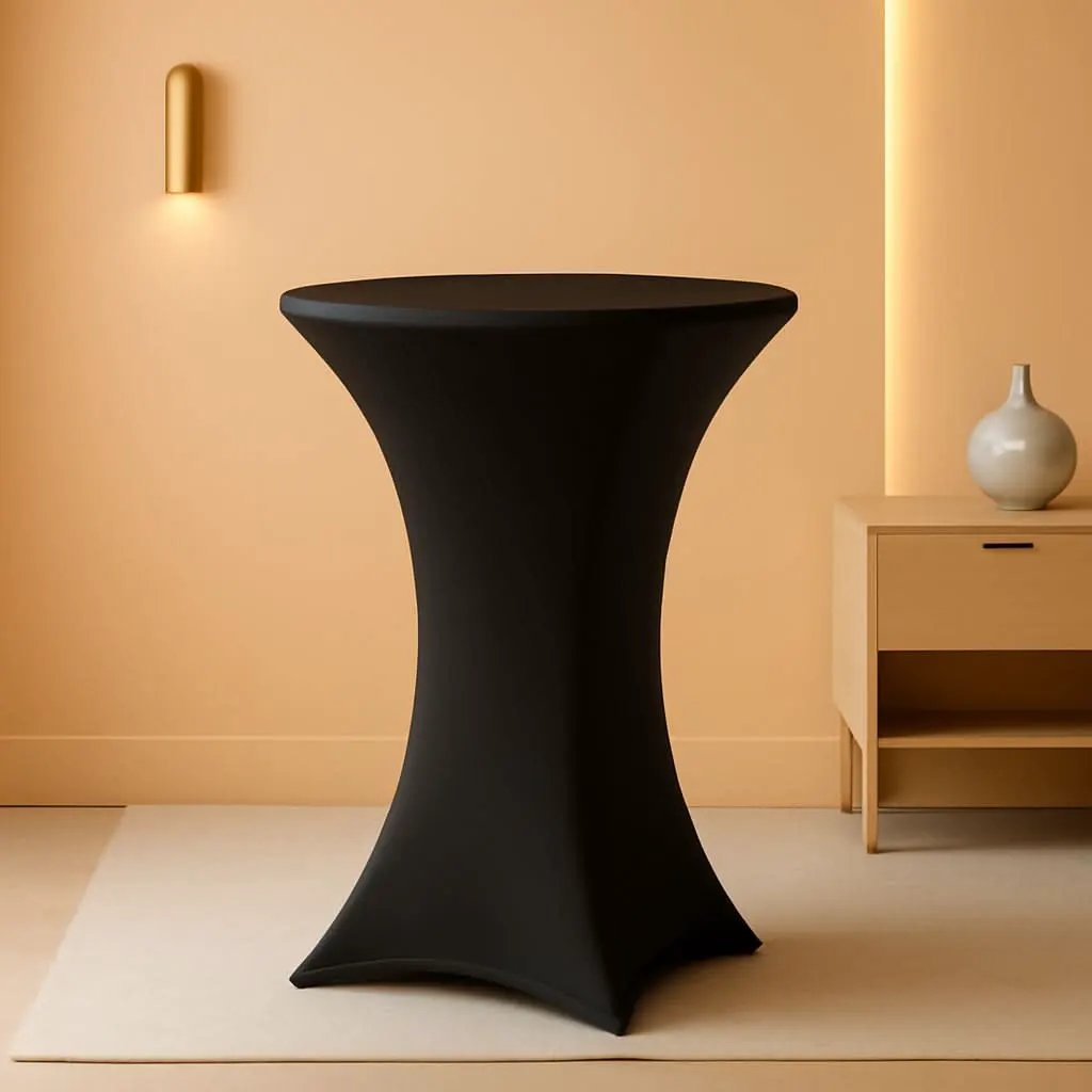 24 Inch Folding Pub Table With Black Height Adjustable from PriceLows™