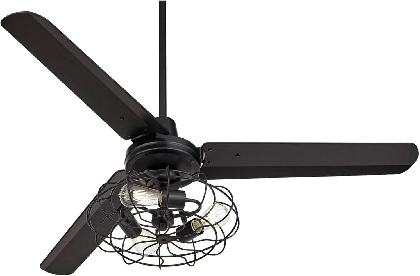 Matte Black Ceiling Fan 52 Inch With Integrated LED Remote from PriceLows™