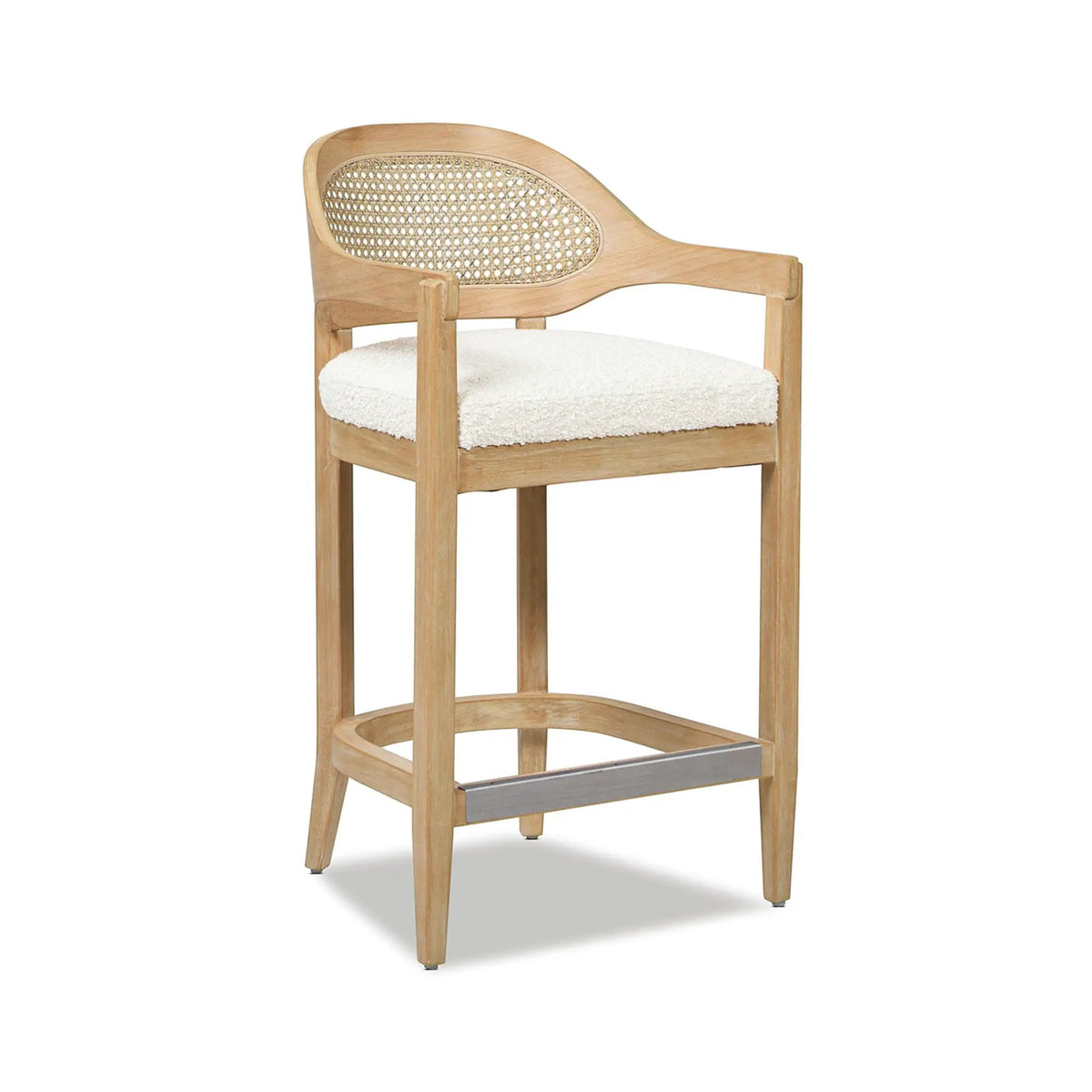Americana Counter Stool | Mid-Century Modern | Cane Back | Kiln-Dried Wood Frame