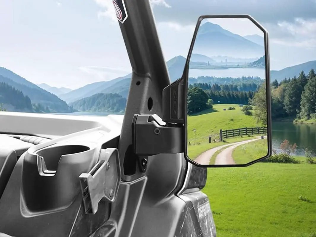 Defender Side Mirrors With Spring Back For Can Am Defender from PriceLows™