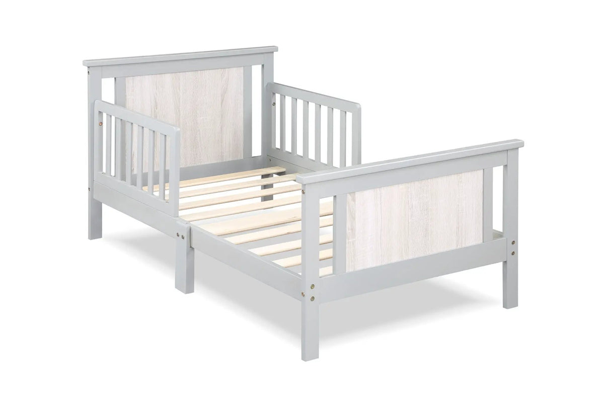 Connelly Reversible Panel Toddler Bed | Low Profile | Twin Bed Style | 53.75 Inch Length