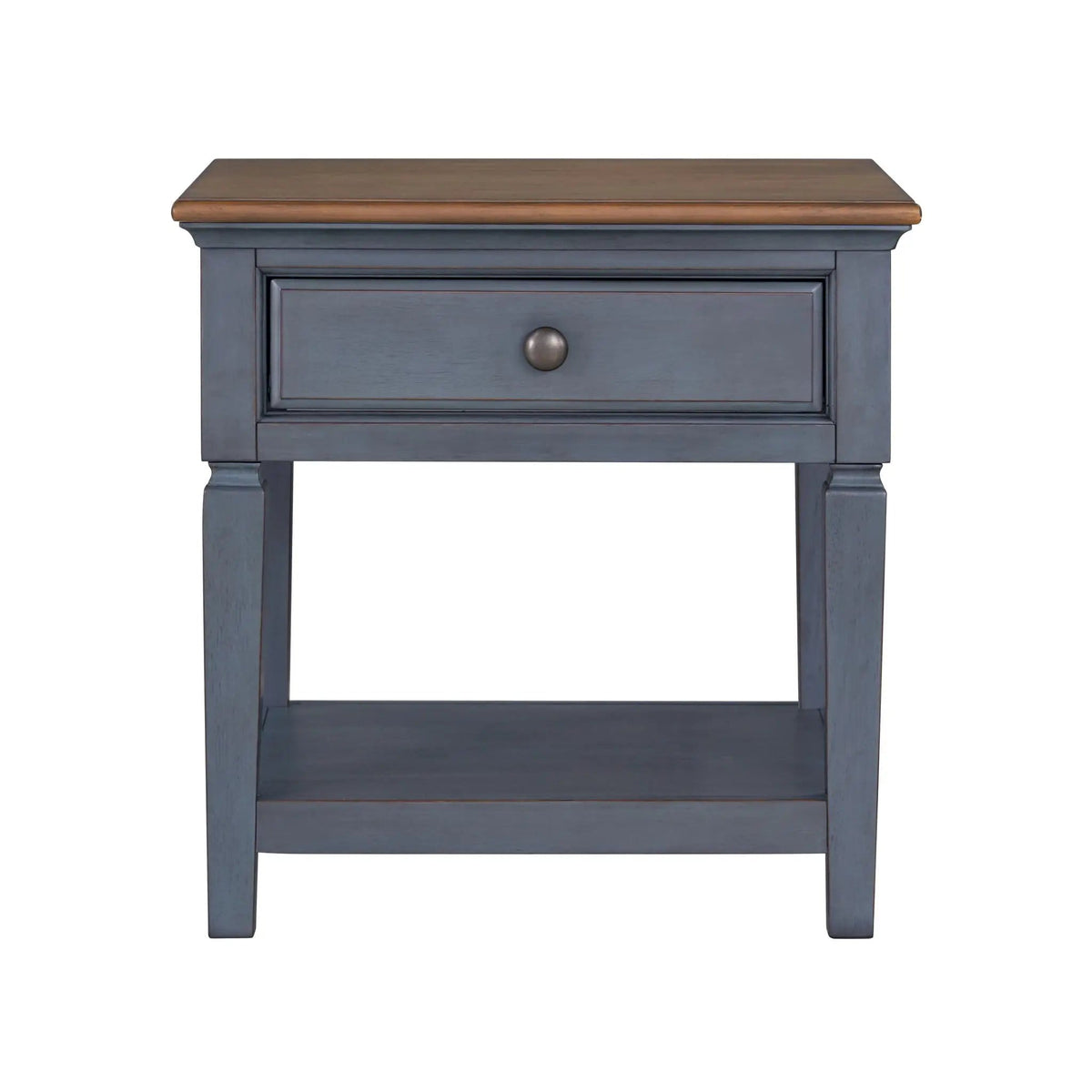 End Table - | 24 x 24 x 24 in | Wood | Blue
