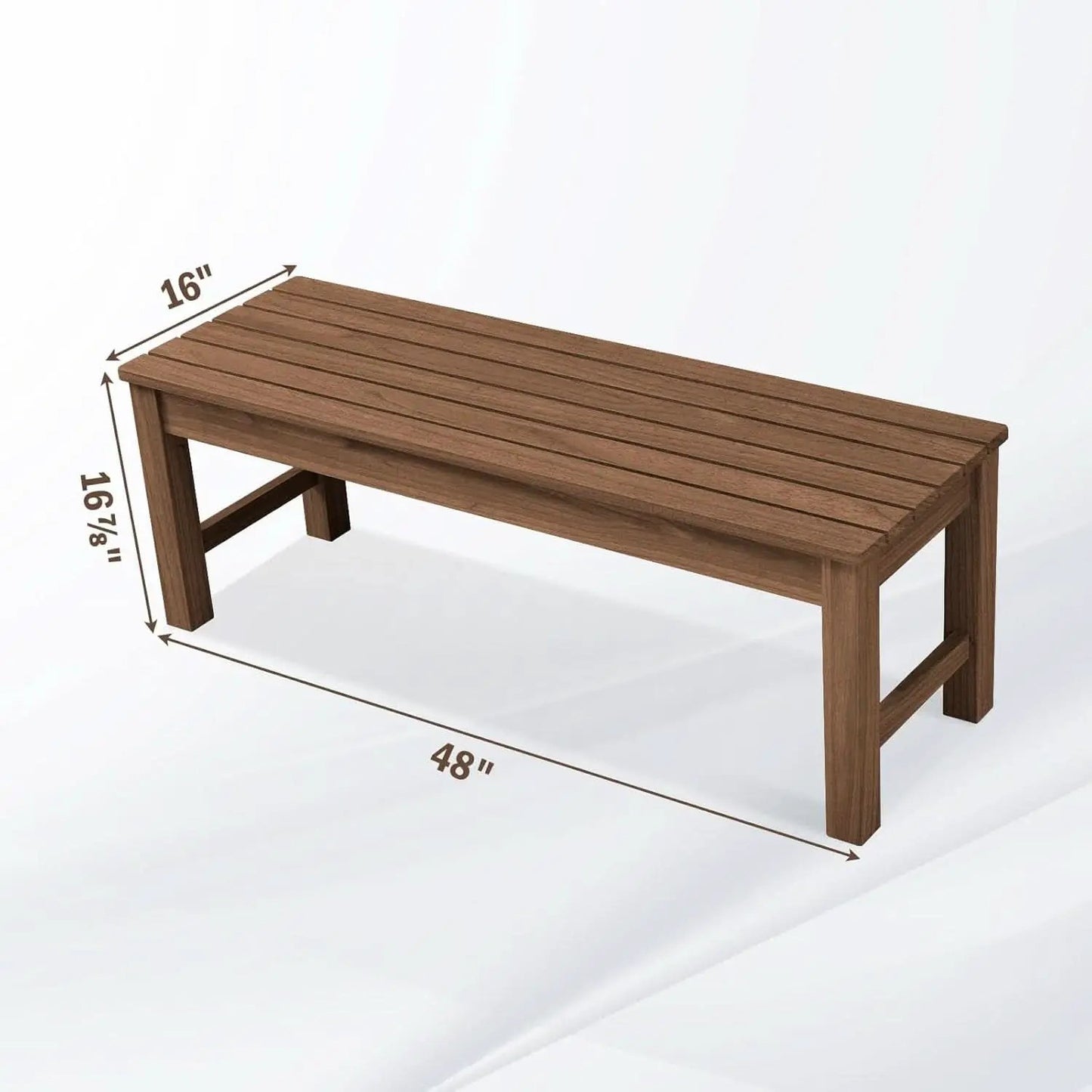 Outdoor Backless Patio Bench for Garden and Porch from PriceLows™