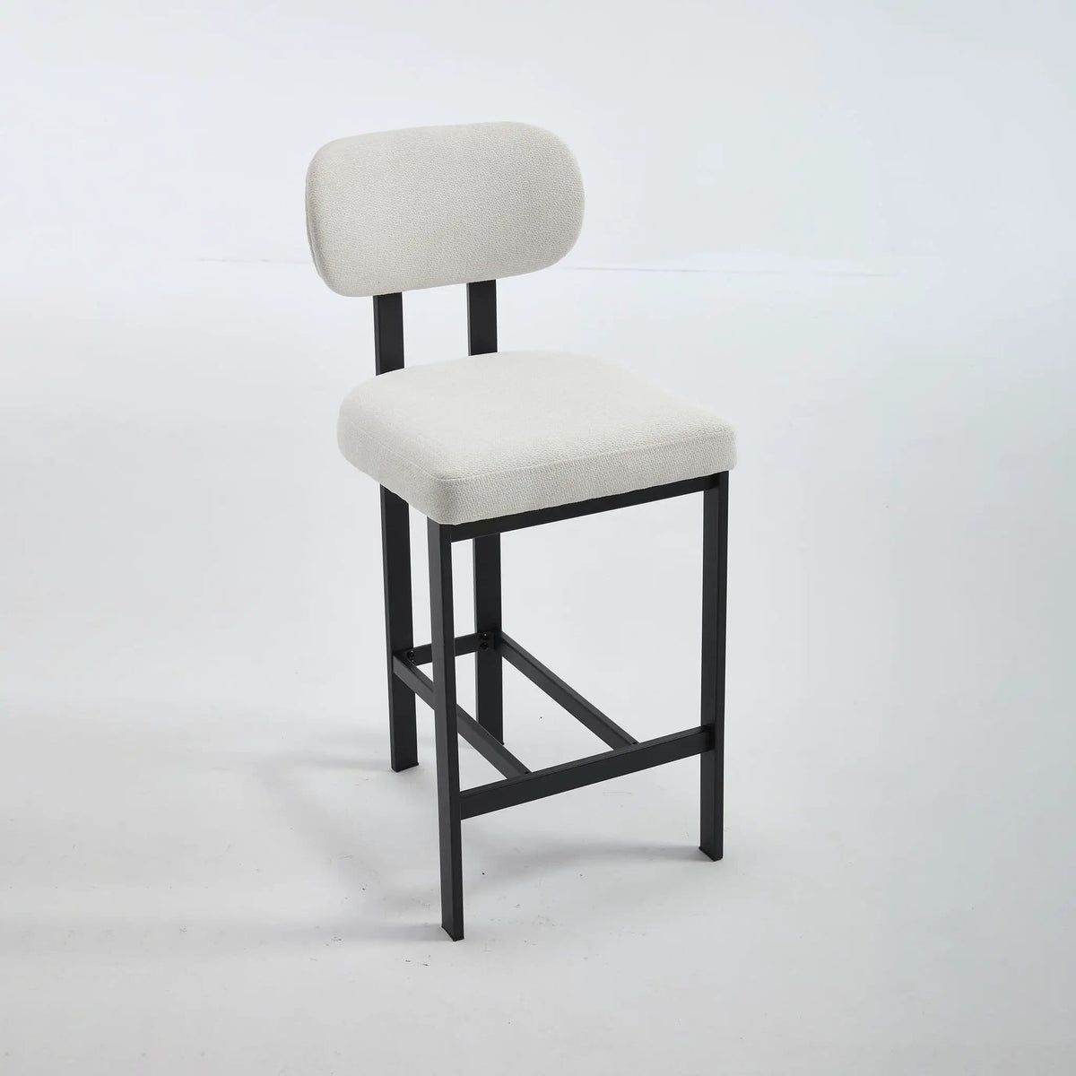 Modern Counter Height Stools (Set of 2) | 2 Pieces | Fabric & Metal | Home