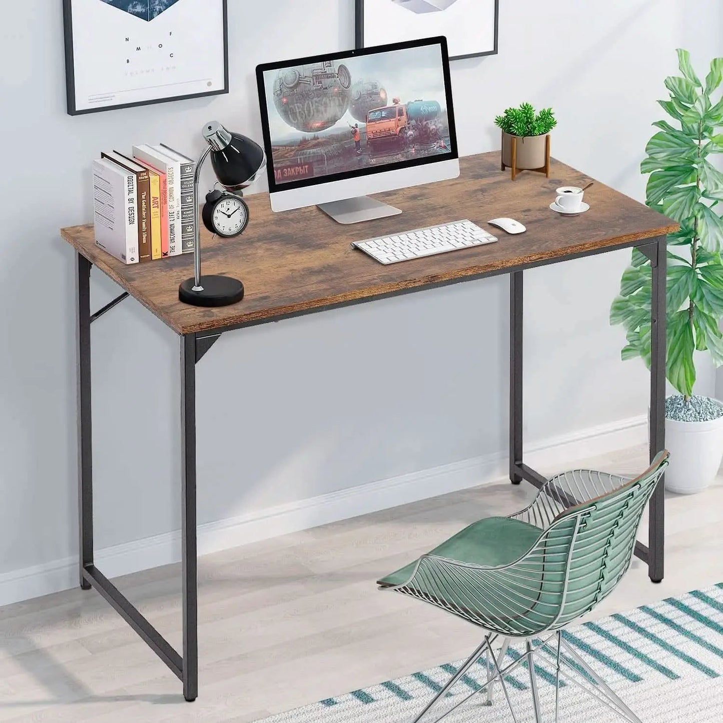 Industrial Laptop Desk 39.4 Inch Length 19.7 Inch Width from PriceLows™