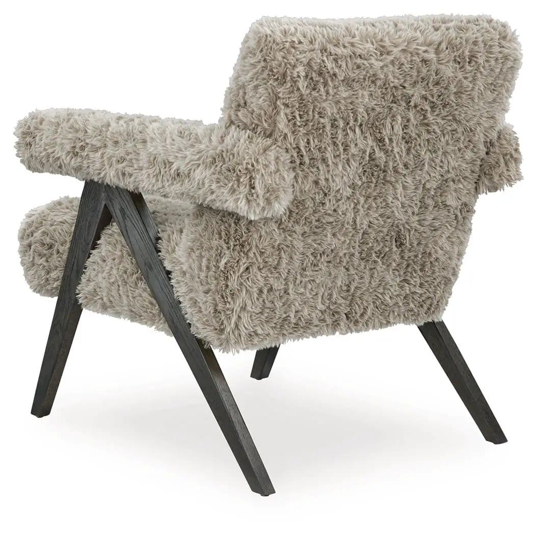 Goda Accent Chair | 2 Pieces | Solid Wood & Faux Leather | Living Room