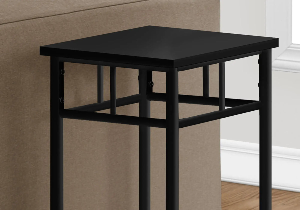 Square Accent Table | 2-Tier Design | Finished On All Sides | 28 Inch Height