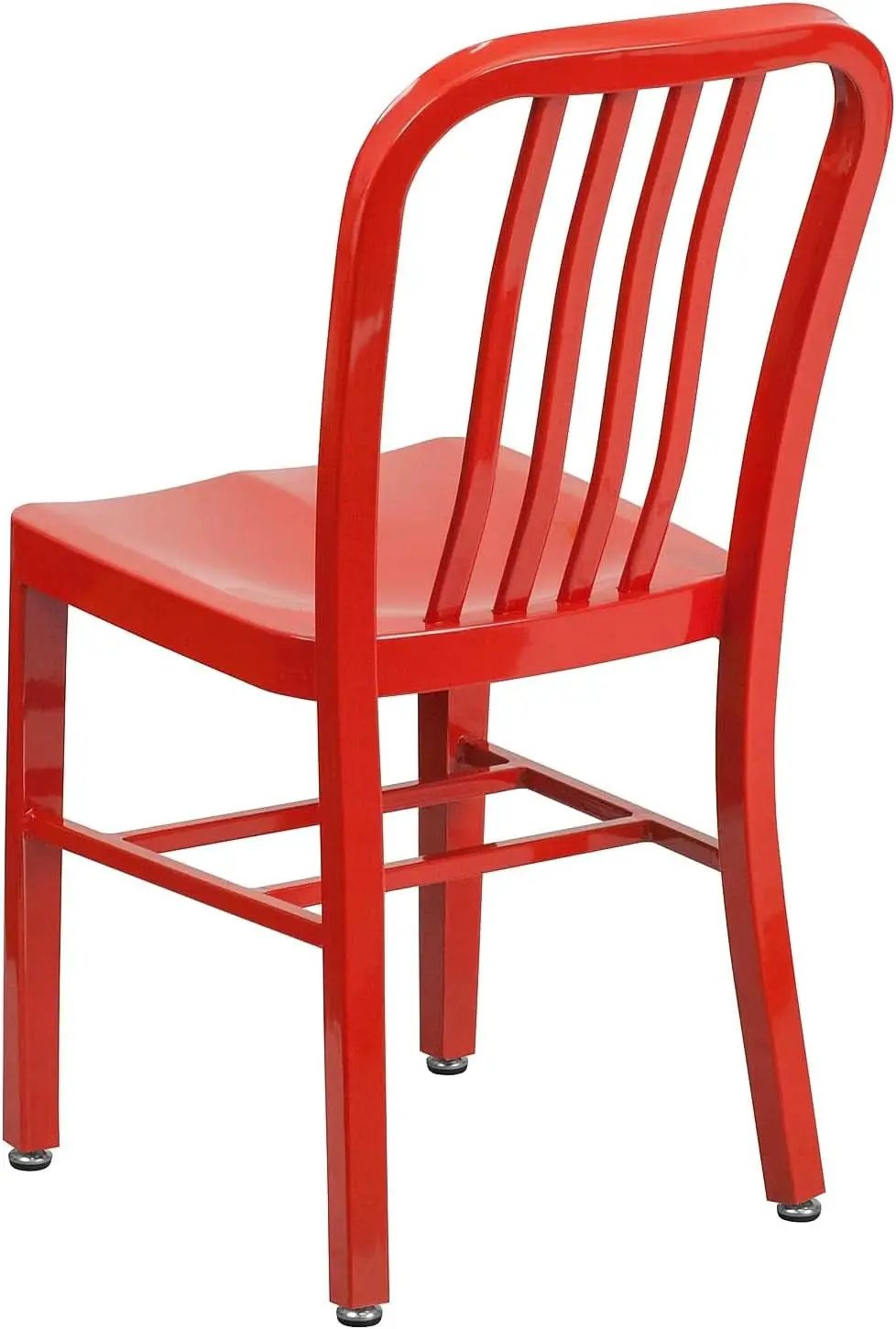 Commercial Grade Red Metal Indoor Outdoor Chair For Dining from PriceLows™