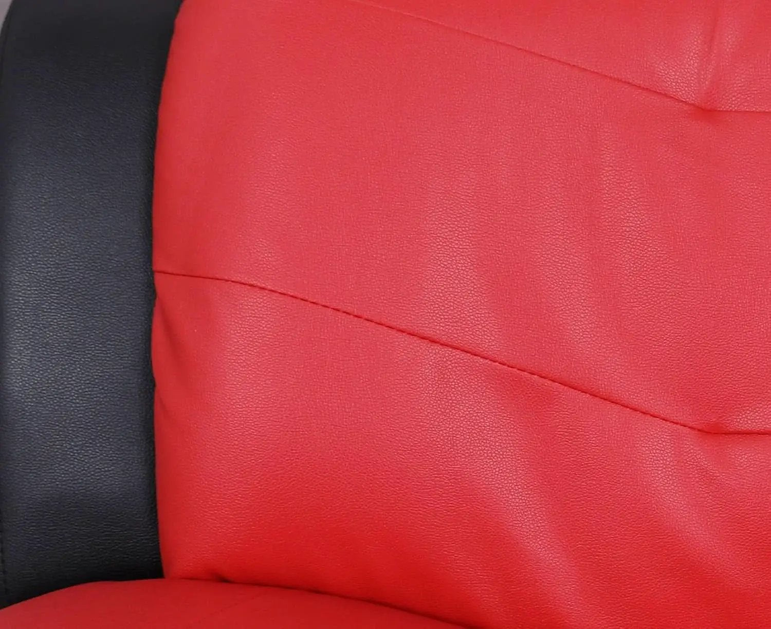 Aldo 3 Piece Modern Sofa Set Black Red Faux Leather from PriceLows™