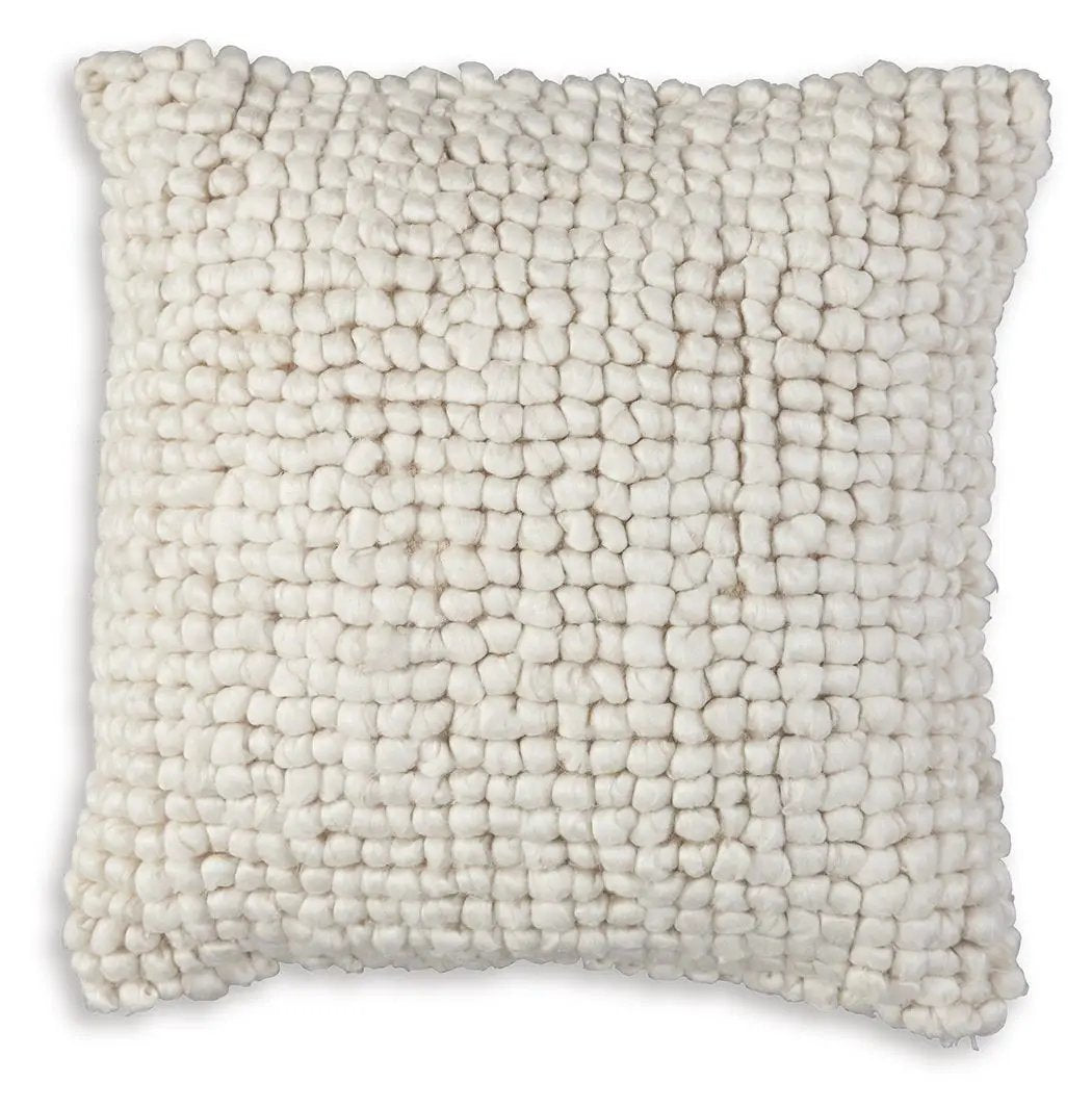 Aavie Throw Pillow | Looped Textured Design | 20 x 20 Inch | Relaxed Style