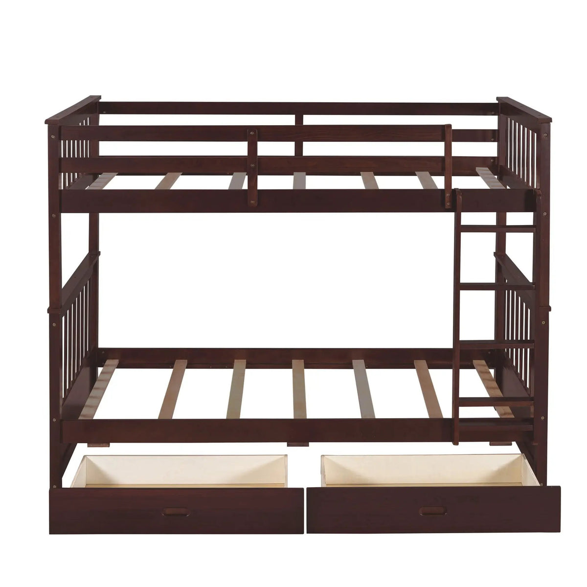 Bunk Bed With Ladders | 2 Storage Drawers | Space-Saving Design | Sleepover Ready
