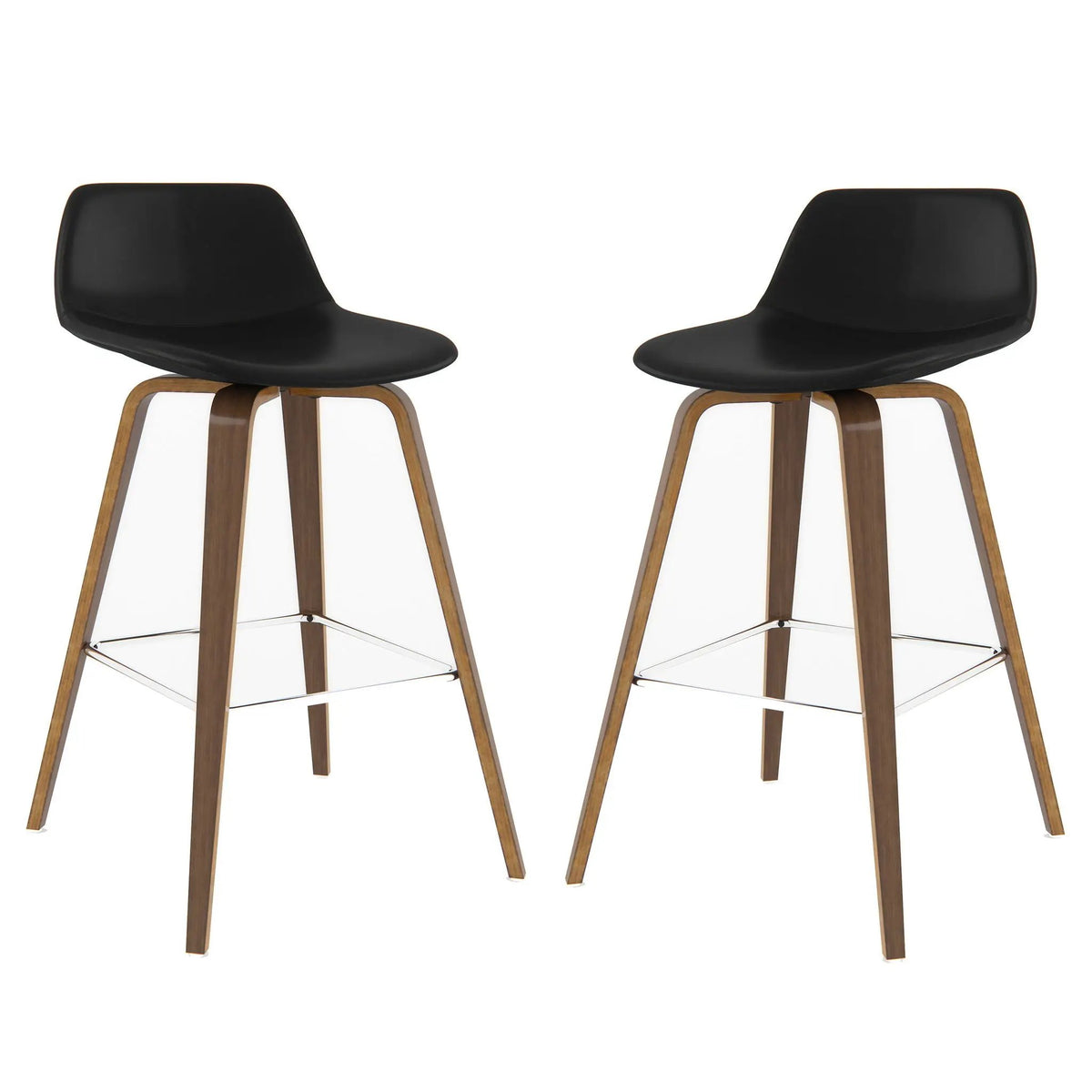 Randolph Bentwood Stools | Set Of 2 | Mid Century Modern Style | Counter And Bar Height
