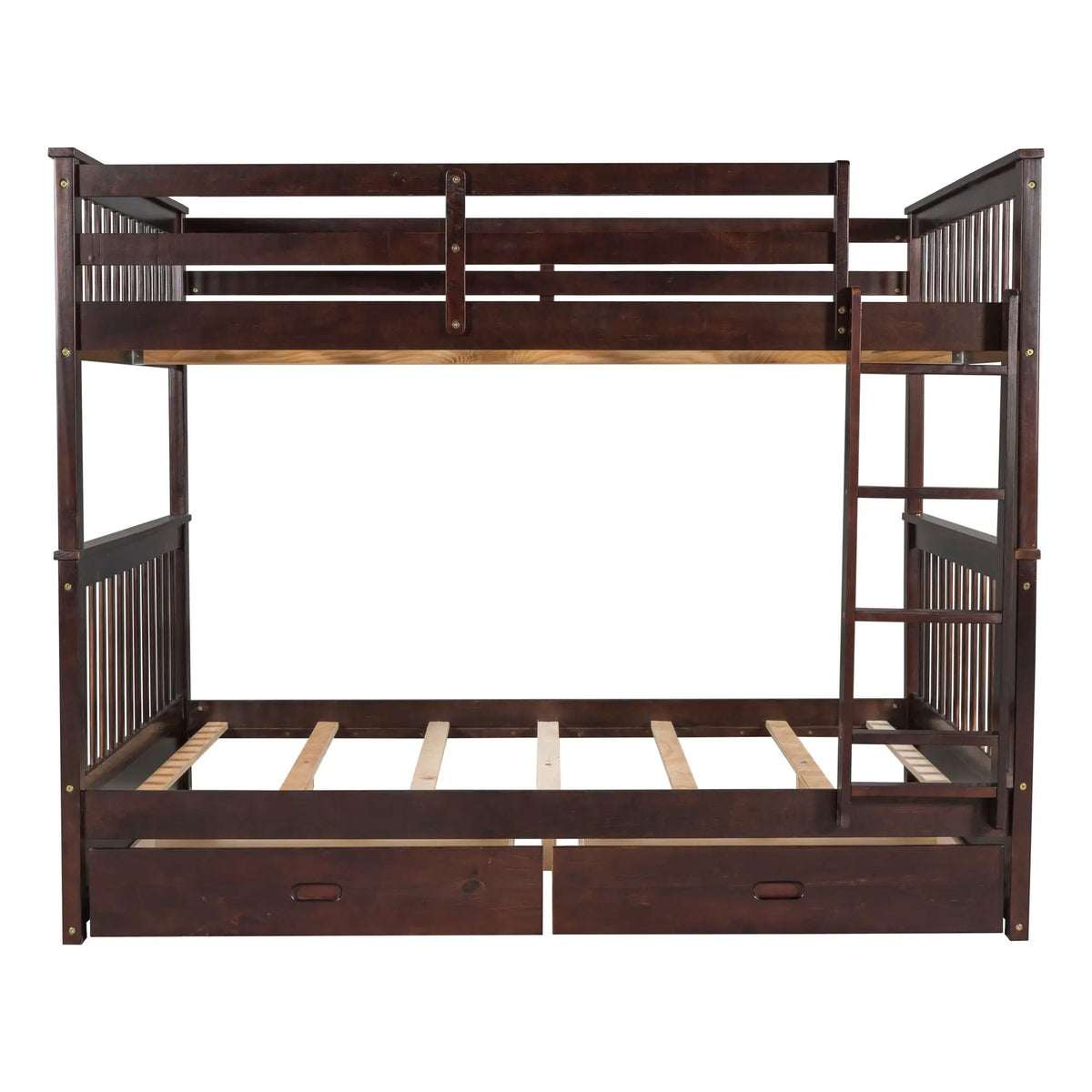 Bunk Bed With Ladders | 2 Storage Drawers | Space-Saving Design | Sleepover Ready