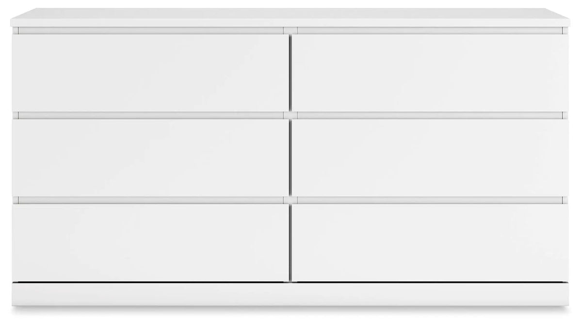 Onita Six Drawer Dresser | 59.76 Inch Width | Minimal Design | Hardware-Less Look