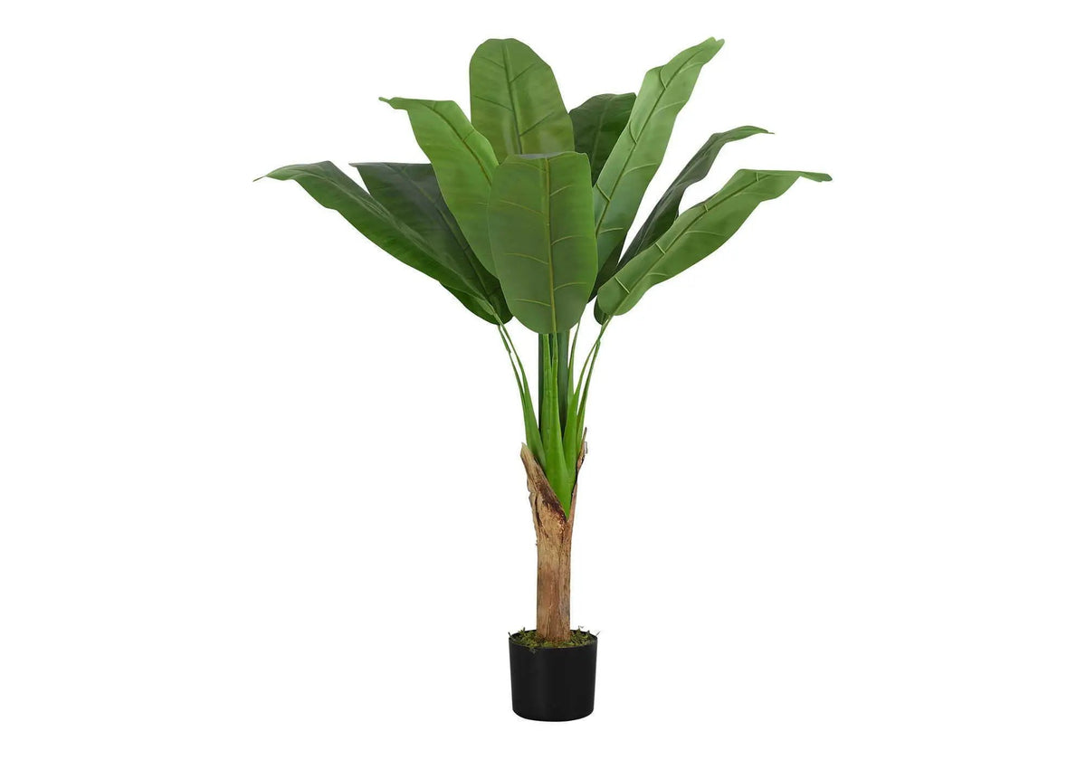 43 Inch Artificial Banana Tree | 10 Adjustable Leaves | Real Touch | Indoor Faux Floor Plant