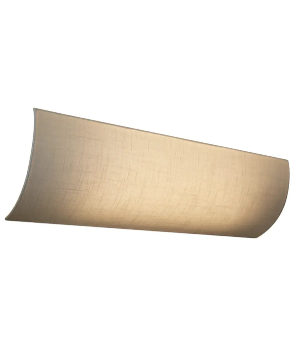 Moderne Vanity Light Cover | 32 Inch | White | Textured Fabric | Hollywood