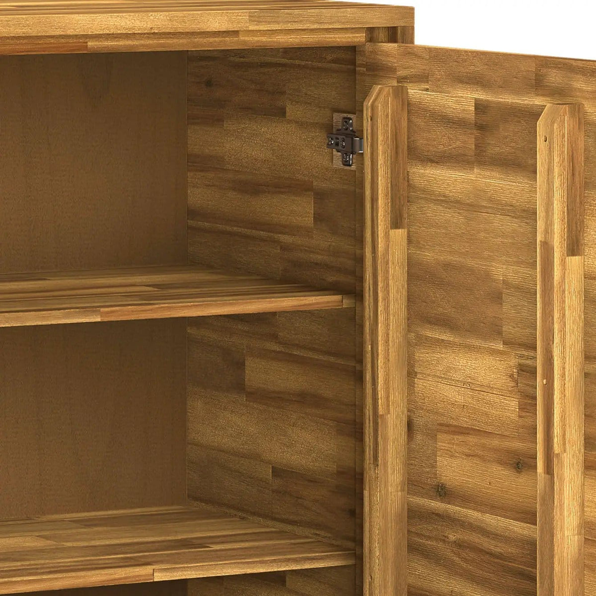 Lowry Medium Handcrafted Storage Cabinet | 17 x 39 x 42 in | Metal | Living Room