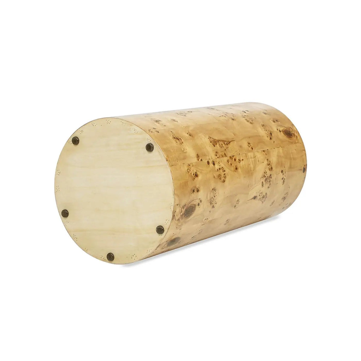 Nebula Pillar Side Table | Burl Wood Veneer | 29.5 Inch Height | Side Table Or Plinth
