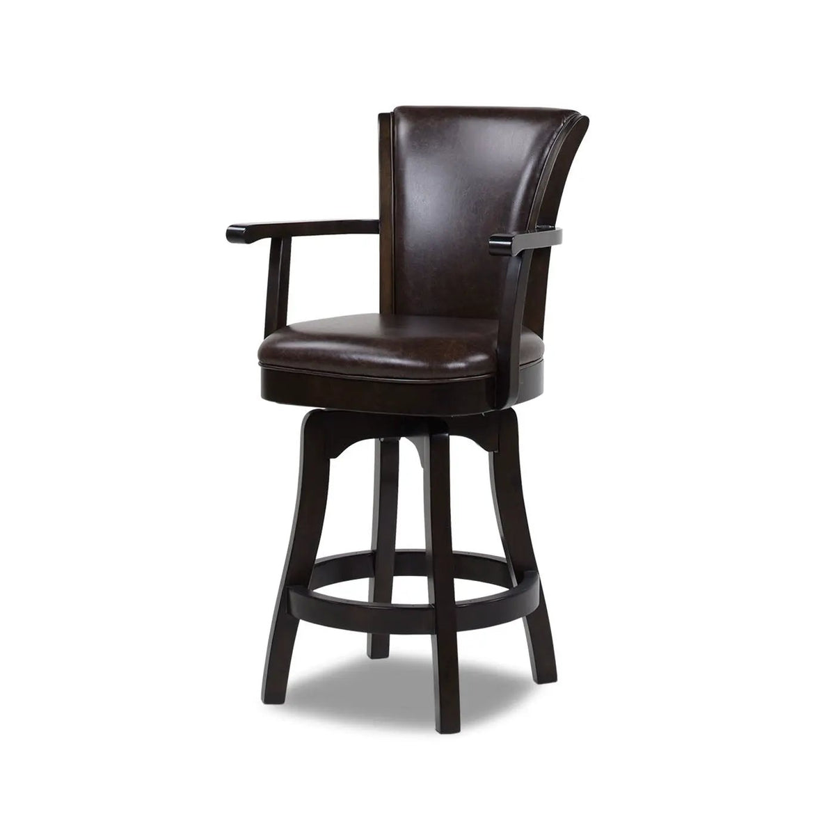 Williams Swivel Bar Stool | Counter Height | High Backrest | Sturdy Armrests