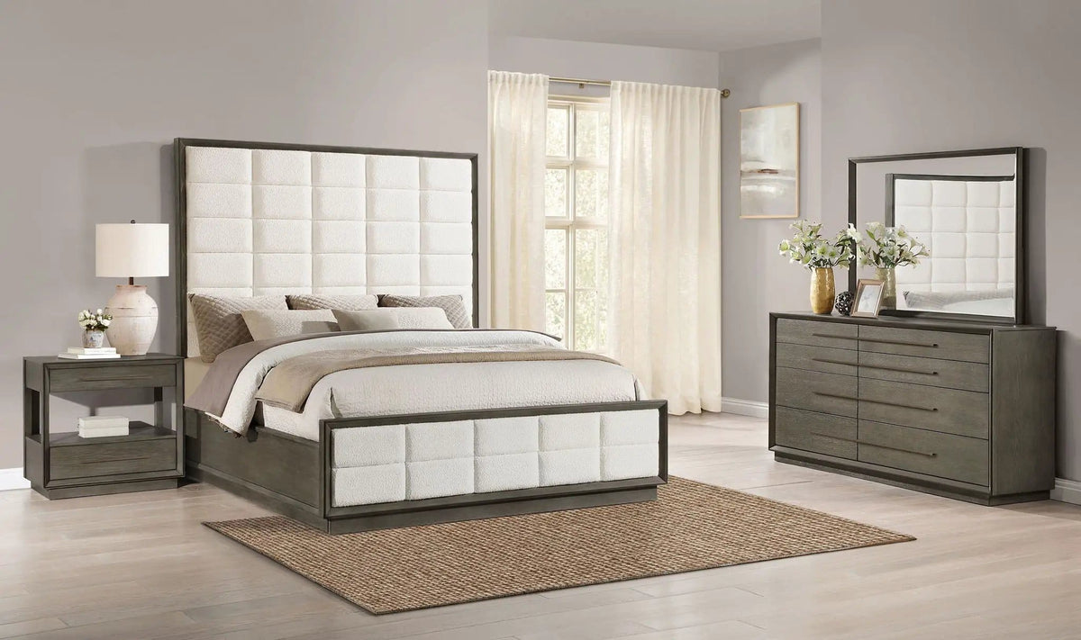 Durango 4-piece Queen Bedroom Set Taupe | 4-Piece Set | Wood | Oak