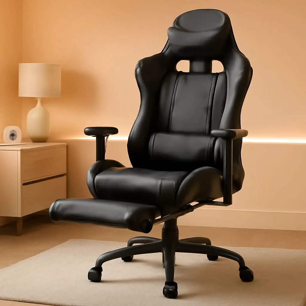 High Back Ergonomic Office Chair With Lumbar Support Grey from PriceLows™