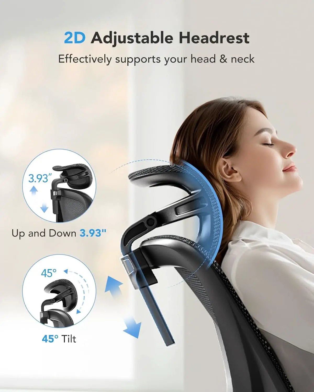 Ergonomic Mesh Office Chair High Back With Lumbar Support from PriceLows™