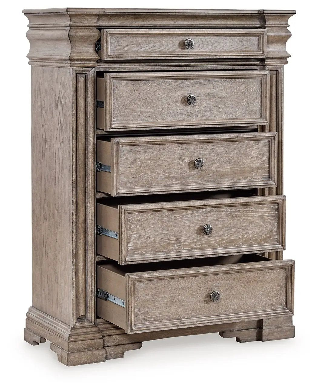 Blairhurst Panel Bedroom Set | 4-Piece | Casual Traditional Style | Oak And Ash Veneer