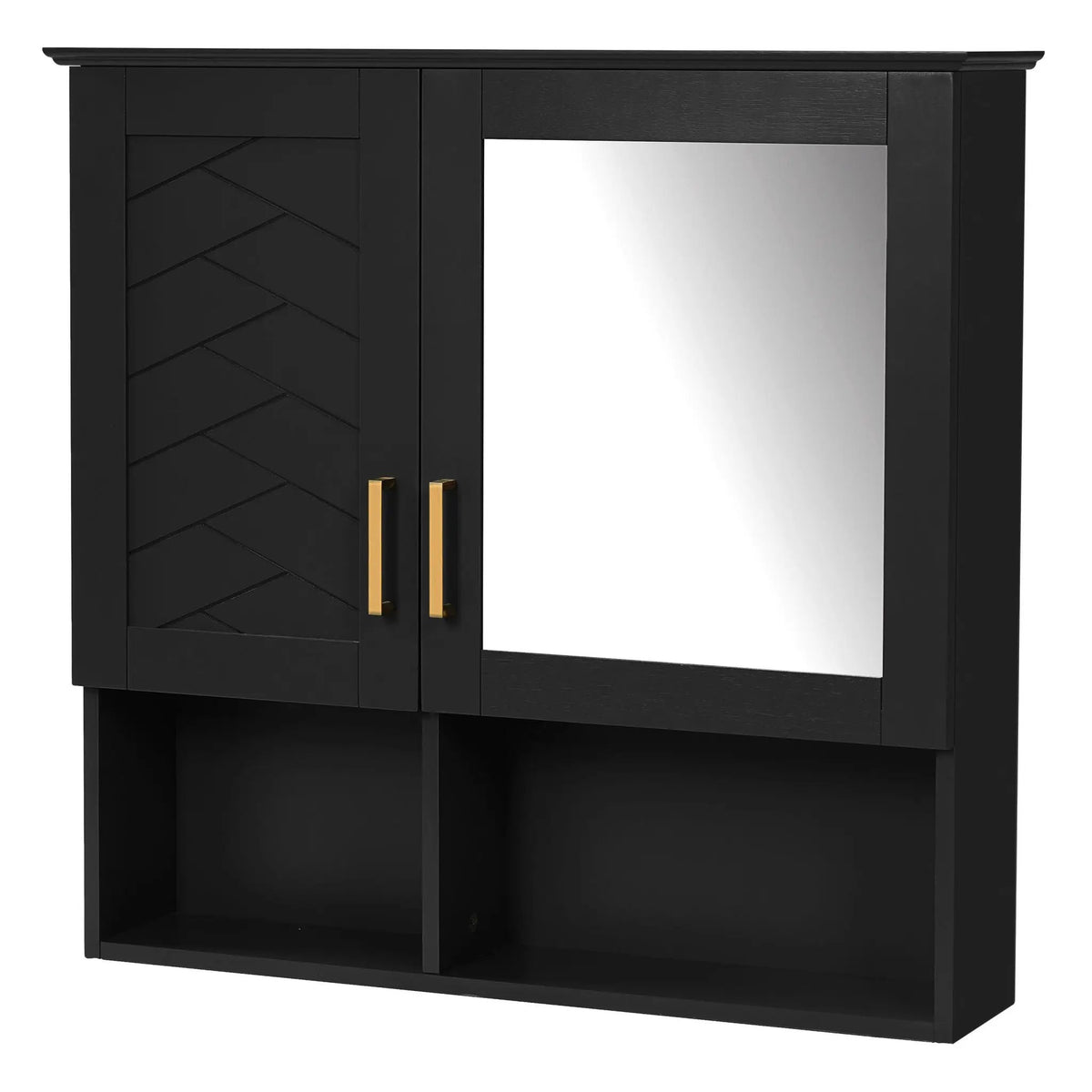 Wall Mounted Mirror Cabinet | Soft Close | Adjustable Shelves | HD Mirror