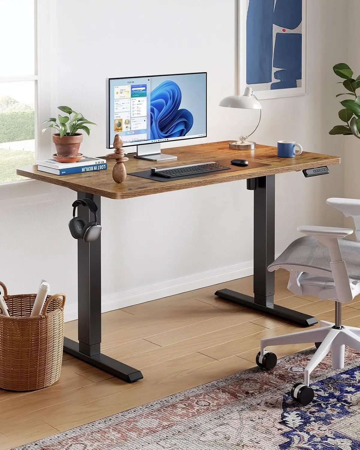 48x24 Inch Electric Standing Desk With Adjustable Height from PriceLows™