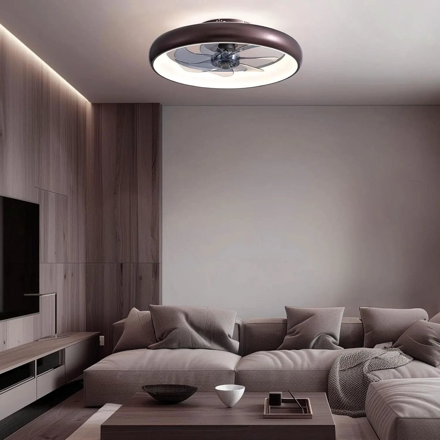 20 Inch Ceiling Fan With Dimmable Led Lights And Remote from PriceLows™