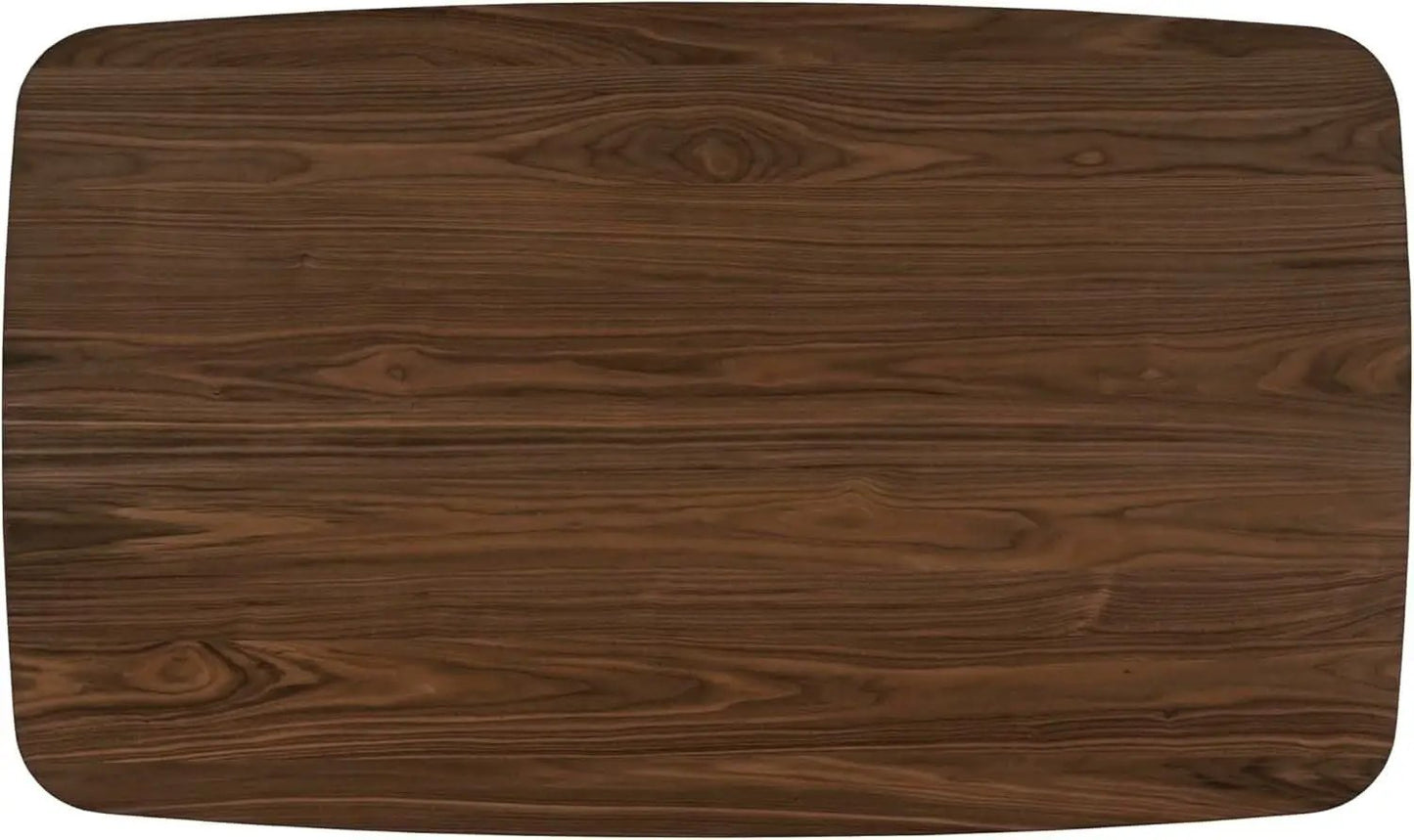 Arley Modern Dining Table For 4 Walnut Brown Solid Wood from PriceLows™