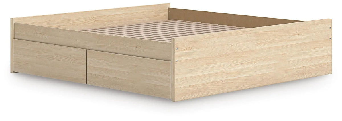 Platform Bed | Four Storage Drawers | Clean Minimal Design