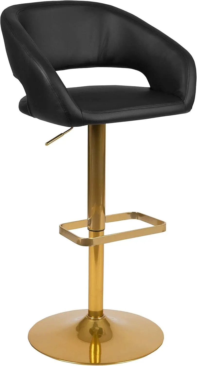 Contemporary Adjustable Height Barstool With Stylish Footrest from PriceLows™