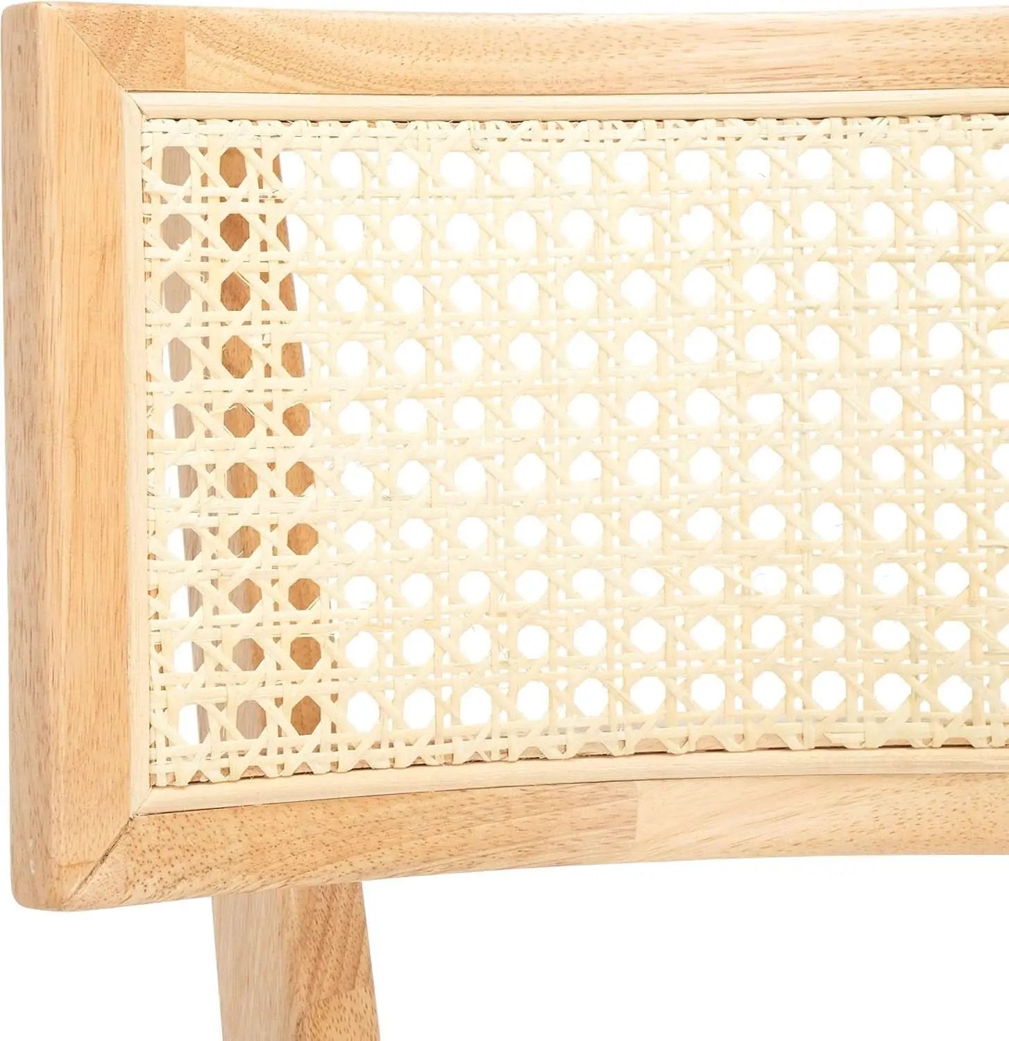 Dining Chair Natural Finish With Cane Detail Cushions from PriceLows™