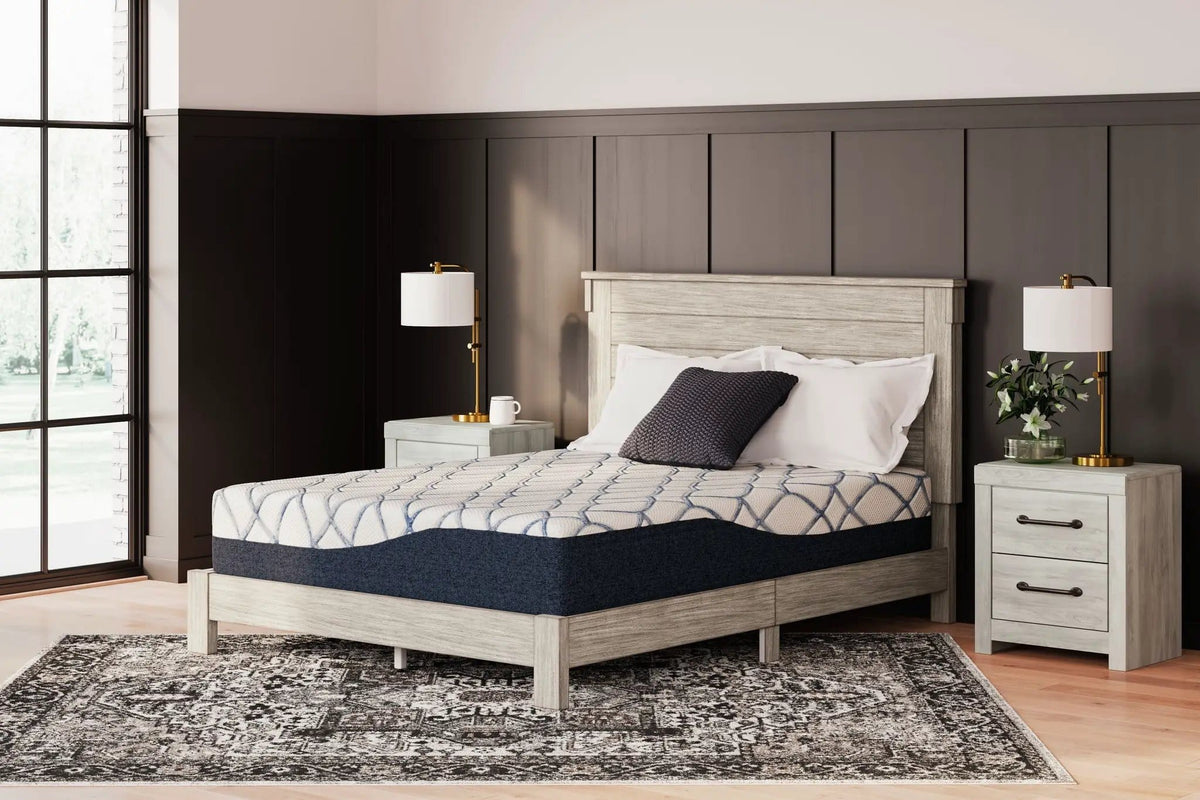 12 Inch Chime Elite 2.0 California King Mattress | 83.5 x 72 x 12 in | Bedroom Furniture | White / Blue