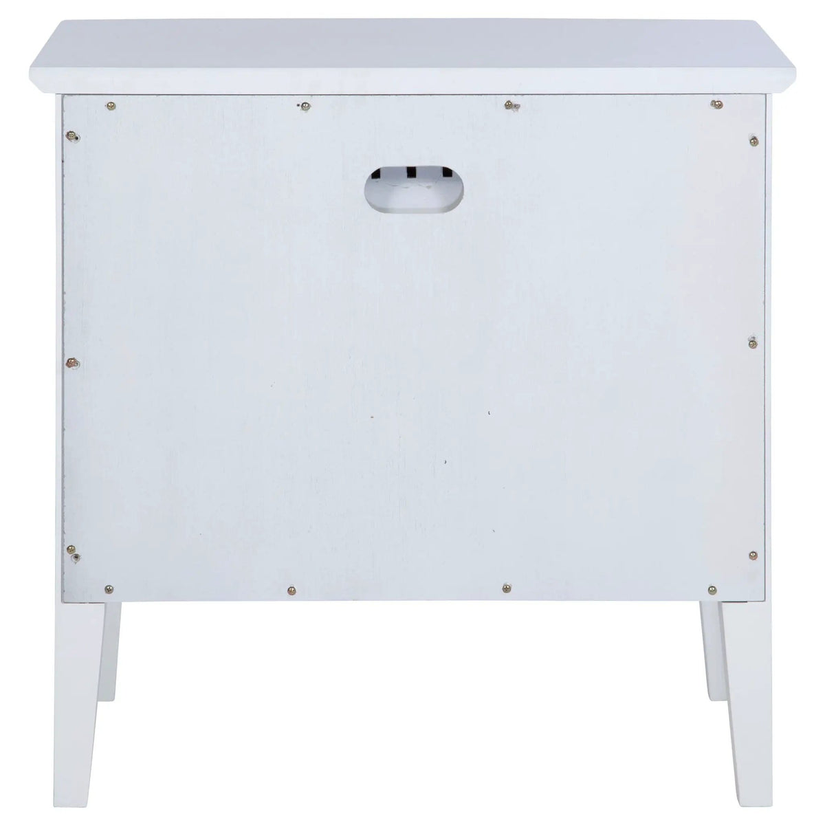 Bexhill 1-drawer Nightstand Bedside Table | 27 x 19.5 x 26.75 in | Rattan | White